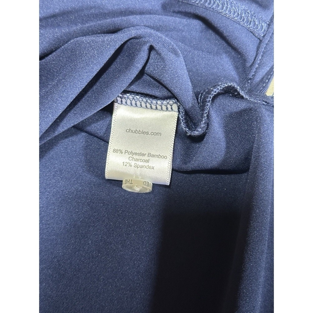 Chubbies Out Of Blue Embroidered Flag Short Sleeve Performance Polo Shirt Sz M - Picture 7 of 8